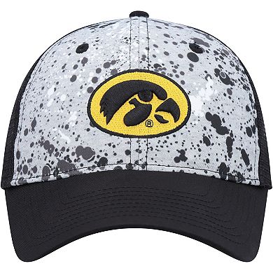 Men's Colosseum  Gray/Black Iowa Hawkeyes Love Fern Trucker Snapback Hat