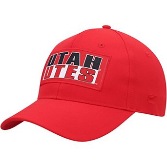 Men's Colosseum Red Utah Utes Positraction Snapback Hat
