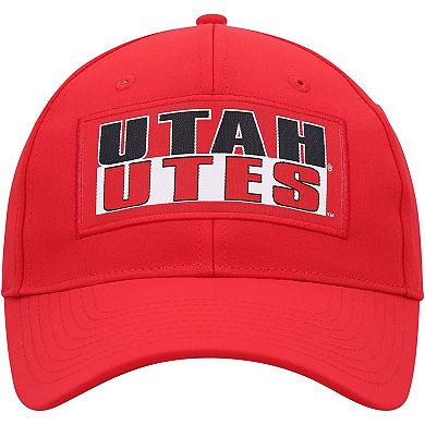 Men's Colosseum Red Utah Utes Positraction Snapback Hat