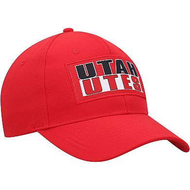 Men's Colosseum Red Utah Utes Positraction Snapback Hat