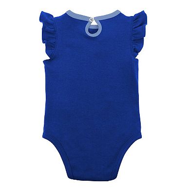 Infant Royal/Heather Gray Kansas City Royals Little Fan Two-Pack Bodysuit Set