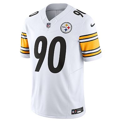 Men's Nike T.J. Watt White Pittsburgh Steelers Vapor F.U.S.E. Limited Jersey