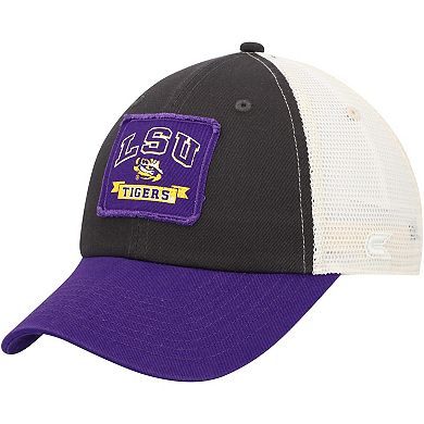 Men's Colosseum  Charcoal LSU Tigers Objection Snapback Hat