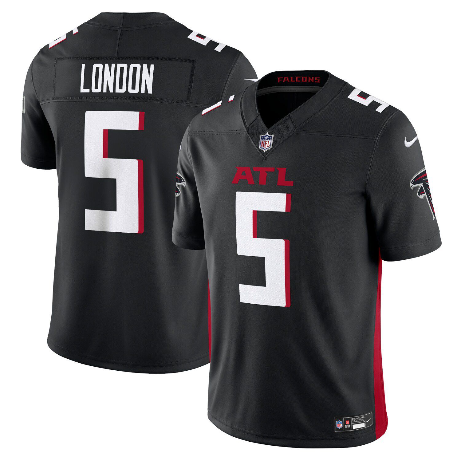 Men's Atlanta Falcons Drake London Nike Red Vapor F.U.S.E. Limited Jersey in  2023