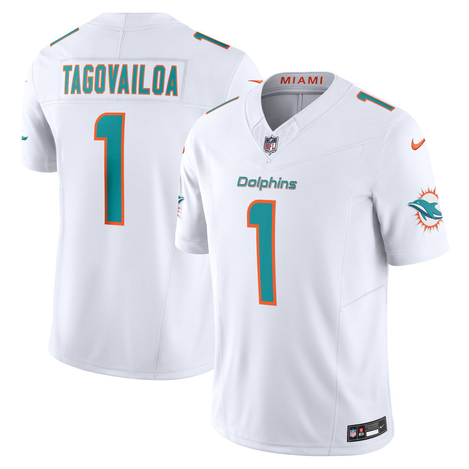 Tyreek Hill Miami Dolphins YOUTH Jersey white – Classic Authentics