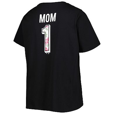 Women's Black San Francisco Giants Mother's Day Plus Size Best Mom EverÂ V-Neck T-Shirt