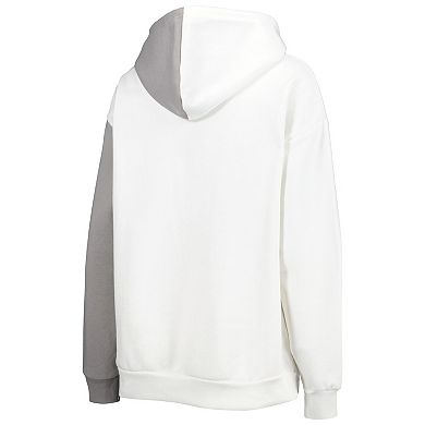 Women's Gameday Couture Gray/White Texas Longhorns Split Pullover Hoodie