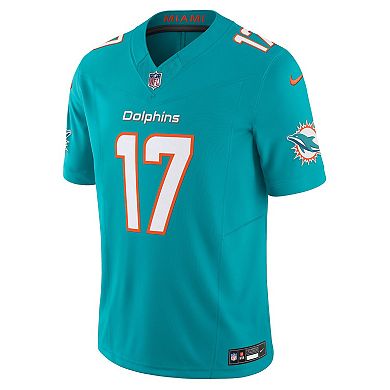 Men's Nike Jaylen Waddle Aqua Miami Dolphins Vapor F.U.S.E. Limited Jersey
