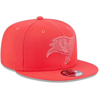 Men's New Era Red Tampa Bay Buccaneers Color Pack Brights 9FIFTY Snapback Hat