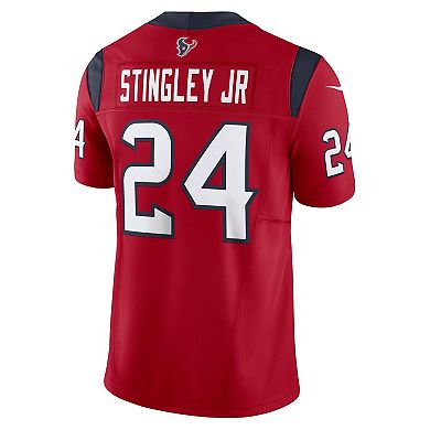 Men's Nike Derek Stingley Jr. Red Houston Texans Vapor F.U.S.E. Limited Alternate Jersey