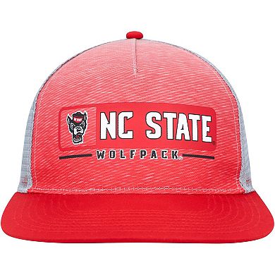 Men's Colosseum Red/Gray NC State Wolfpack Snapback Hat