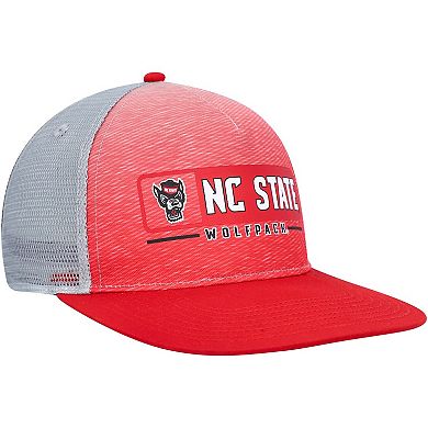 Men's Colosseum Red/Gray NC State Wolfpack Snapback Hat