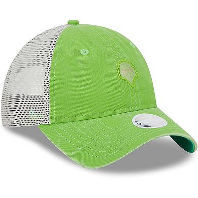 Women's New Era Rave Green Seattle Sounders FC Micro 9TWENTY Adjustable Hat