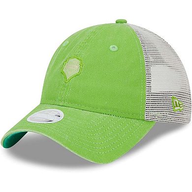 Women's New Era Rave Green Seattle Sounders FC Micro 9TWENTY Adjustable Hat