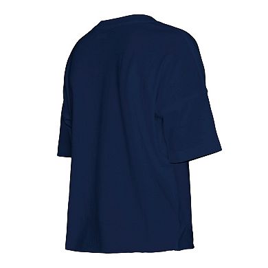 Girls Youth New Era Navy Milwaukee Brewers Team Half Sleeve T-Shirt
