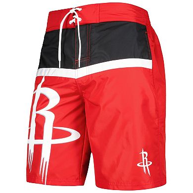 Men's G-III Sports by Carl Banks Red Houston Rockets Sea Wind Swim Trunks