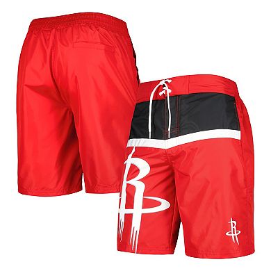 Men's G-III Sports by Carl Banks Red Houston Rockets Sea Wind Swim Trunks