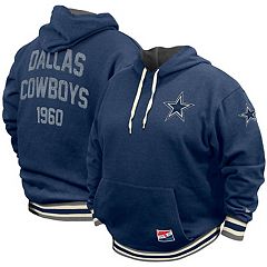 Girls Youth New Era Heathered Gray Dallas Cowboys Pullover Hoodie