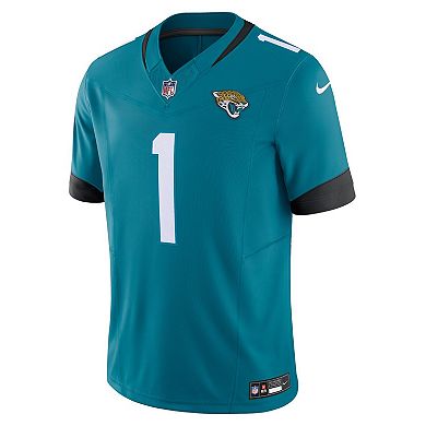 Men's Nike Travis Etienne Teal Jacksonville Jaguars Vapor F.U.S.E. Limited Jersey