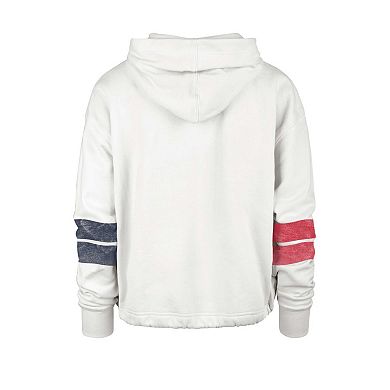Women's '47 Cream Washington Nationals Harper Pullover Hoodie