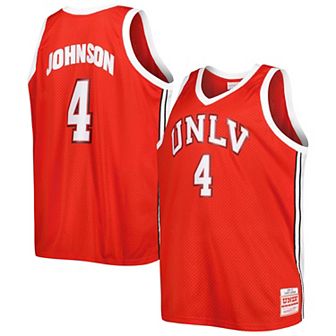 Men's Mitchell & Ness Larry Johnson Scarlet UNLV Rebels Big & Tall Swingman Jersey