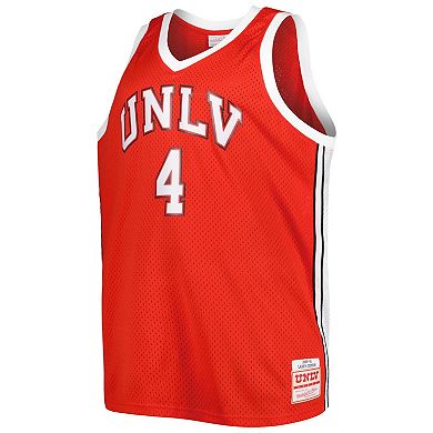 Men's Mitchell & Ness Larry Johnson Scarlet UNLV Rebels Big & Tall Swingman Jersey