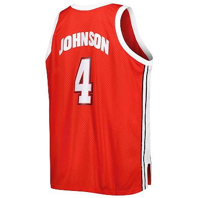 Men's Mitchell & Ness Larry Johnson Scarlet UNLV Rebels Big & Tall Swingman Jersey
