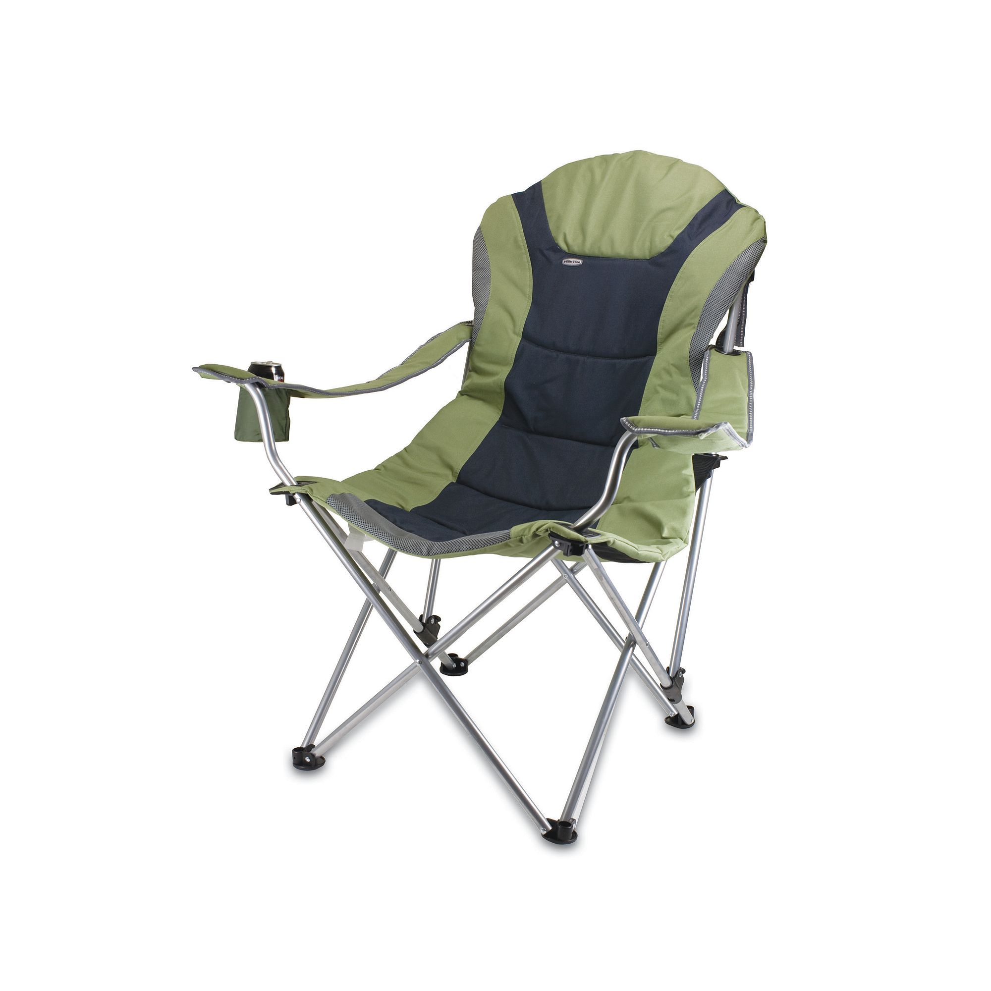 Picnic Time Reclining Camp Chair - Outdoor, Green
