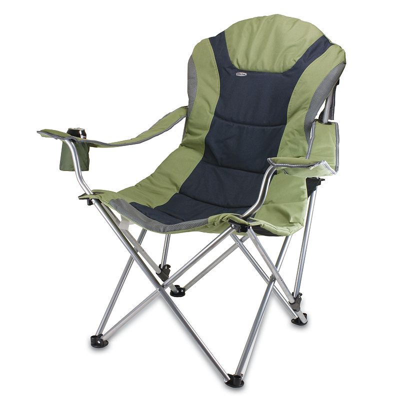 90987265 Picnic Time Reclining Camp Chair - Outdoor, Green, sku 90987265