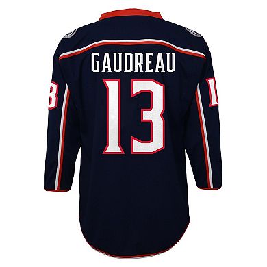 Youth Johnny Gaudreau Navy Columbus Blue Jackets Replica Player Jersey