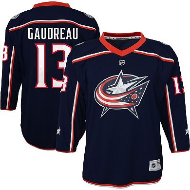 Youth Johnny Gaudreau Navy Columbus Blue Jackets Replica Player Jersey