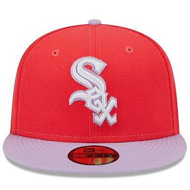 Men's New Era Red/Lavender Chicago White Sox Spring Color Two-Tone 59FIFTY Fitted Hat