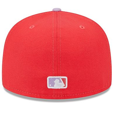 Men's New Era Red/Lavender Chicago White Sox Spring Color Two-Tone 59FIFTY Fitted Hat