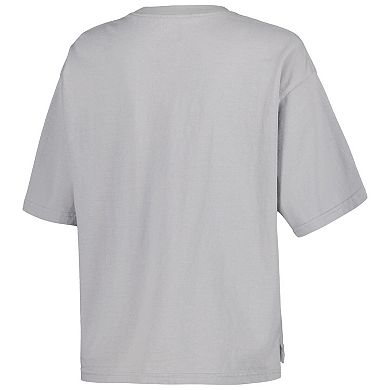 Women's Pressbox Silver Notre Dame Fighting Irish Rock & Roll School of Rock T-Shirt