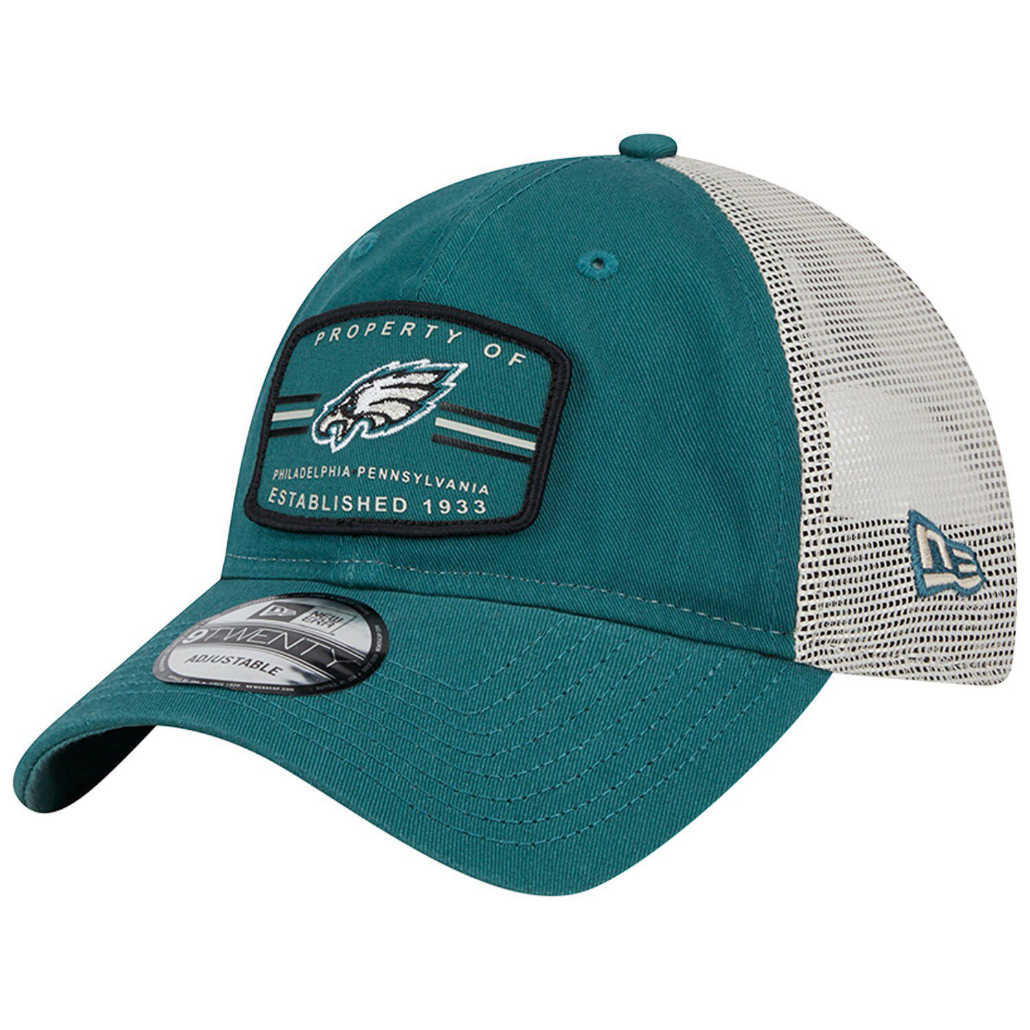 Preschool Midnight Green/White Philadelphia Eagles Core Lockup Mesh Back  Snapback Hat