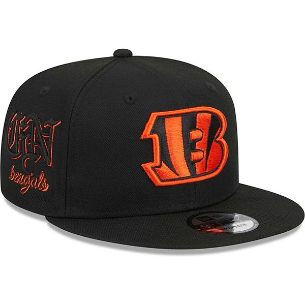 Women's New Era Black Cincinnati Bengals Script 9TWENTY Adjustable Hat