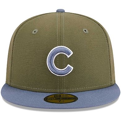 Men's New Era Olive/Blue Chicago Cubs 59FIFTY Fitted Hat