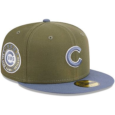 Men's New Era Olive/Blue Chicago Cubs 59FIFTY Fitted Hat