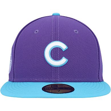 Men's New Era Purple Chicago Cubs Vice 59FIFTY Fitted Hat