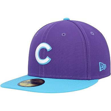 Men's New Era Purple Chicago Cubs Vice 59FIFTY Fitted Hat