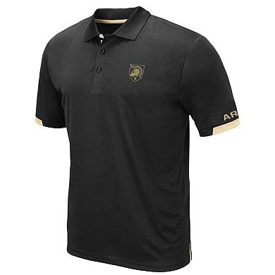 Men's Colosseum Black Army Black Knights Big & Tall Santry Polo