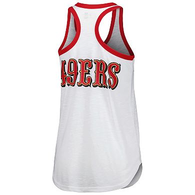 Women's G-III 4Her by Carl Banks White San Francisco 49ers Tater Tank Top