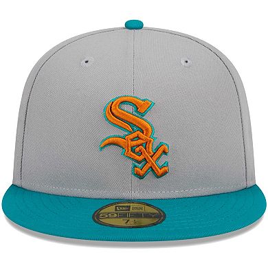 Men's New Era Gray/Teal Chicago White Sox 59FIFTY Fitted Hat