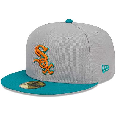 Men's New Era Gray/Teal Chicago White Sox 59FIFTY Fitted Hat