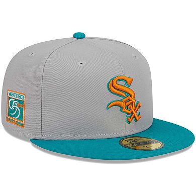 Men's New Era Gray/Teal Chicago White Sox 59FIFTY Fitted Hat