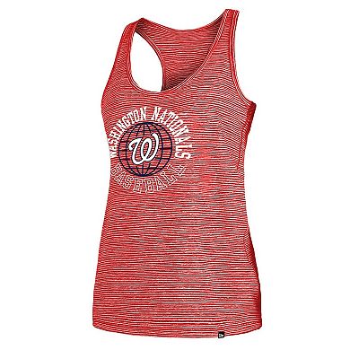 Women's New Era Red Washington Nationals Active Racerback Tank Top