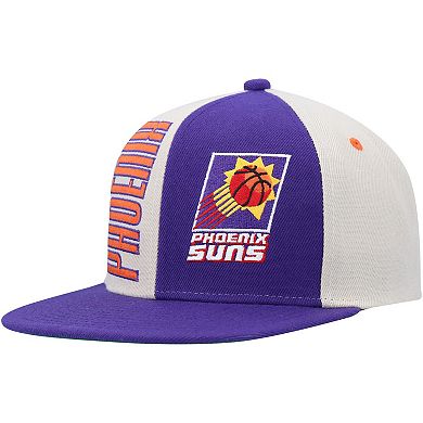 Men's Mitchell & Ness Cream/Purple Phoenix Suns Hardwood Classics Pop Snapback Hat
