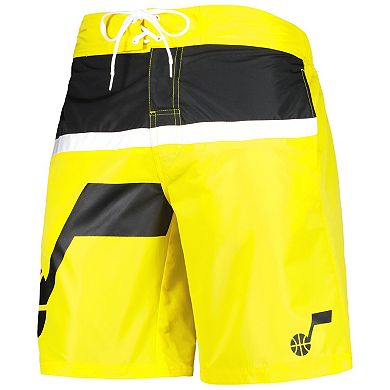 Men's G-III Sports by Carl Banks Gold Utah Jazz Sea Wind Swim Trunks