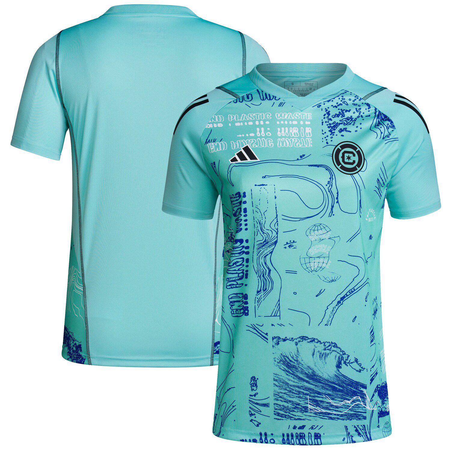 Chicago Fire adidas Jersey Hook AEROREADY T-Shirt - Light Blue