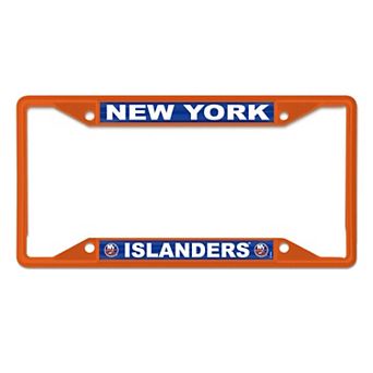 WinCraft New York Islanders Chrome Colored License Plate Frame